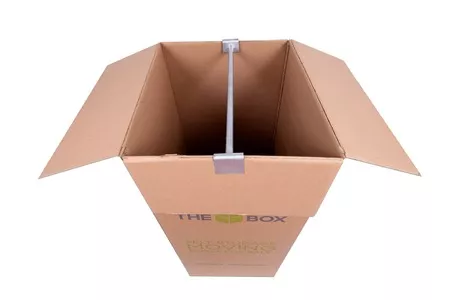 3x Wardrobe Box with hanging rod