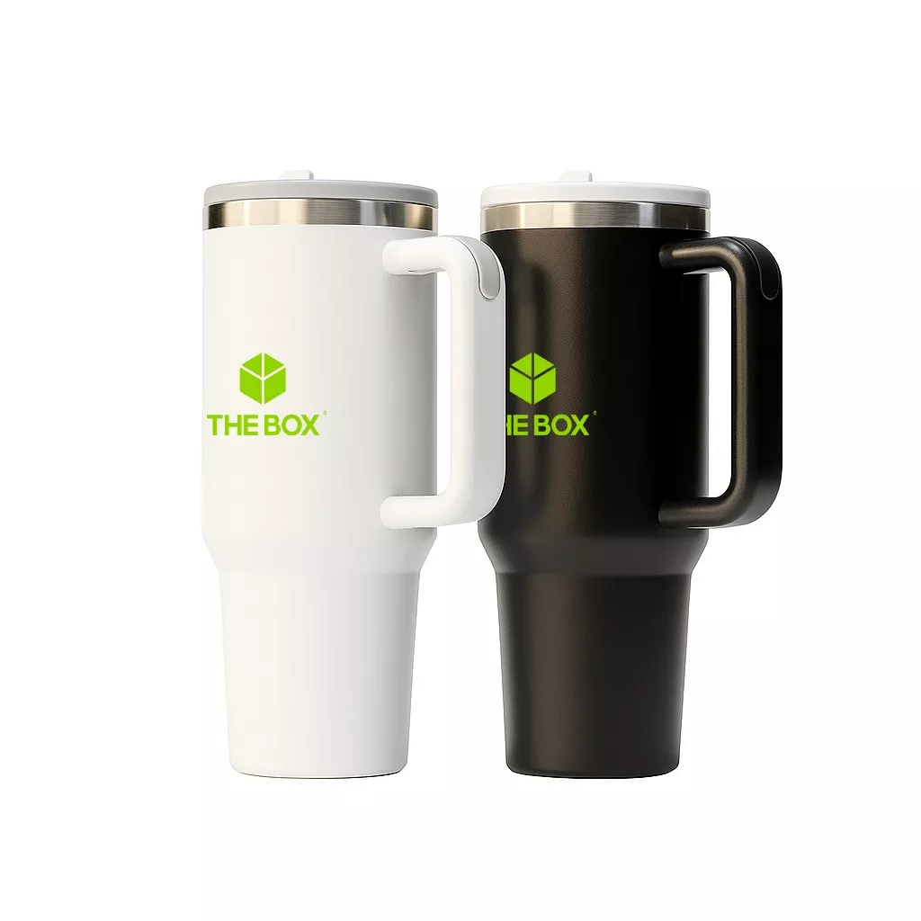 Black and White Branded Tumblers